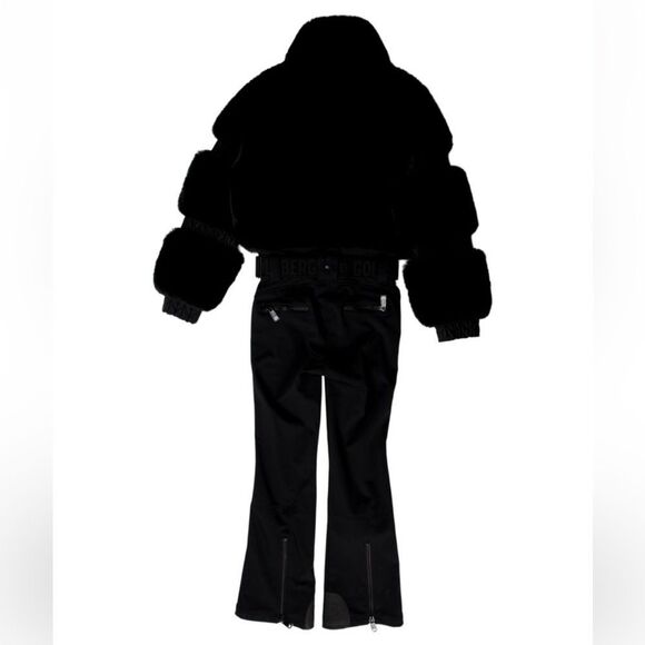 Goldbergh X MyTheresa Women Ski Snowboard Snowsuit Faux Fur Black M NWT Sold Out - Picture 3 of 4